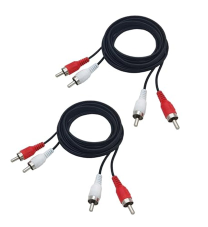 5FT RCA Stereo Audio Cable Male to Male Cable for Speaker Amplifier 2-Pack