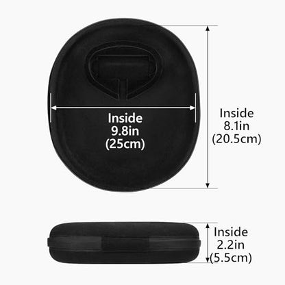 Geekria Elite Charging Headphones Case Compatible with Soundcore Q45, B&O Beoplay H100, SteelSeries Arctis Nova Pro, Replacement Hard Shell Travel Carrying Bag (Black) Without Power Bank