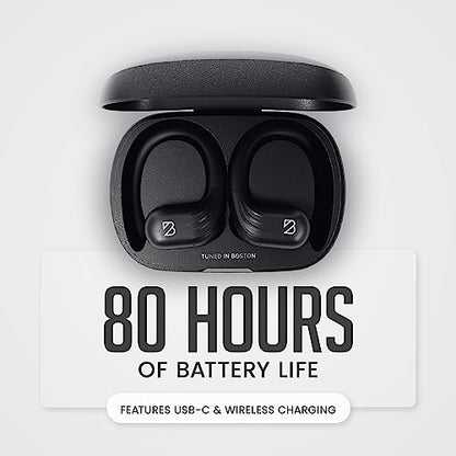 Back Bay Audio Runner Wireless Running Earbuds, Earbud Over Ear Hooks - color: Black