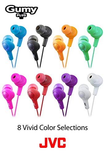 JVC HAFX5A Gumy Plus Inner Ear Headphones (Blue) - color: Peppermint Blue, size: One Size