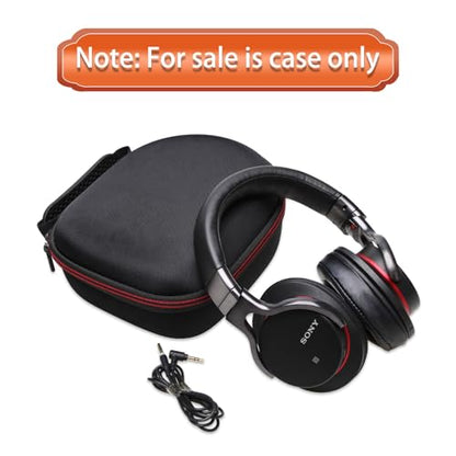 Case for Audio-Technica ATH-M20x/Raycon/JBL/Sony/Anker Headphone Pink | Carrying Travel Headphone Case Hard Shell for Over Ear Headphone - color: Black+Pink