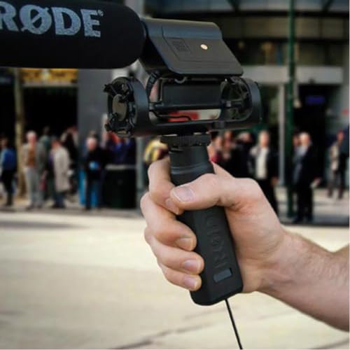 Rode PG1 Microphone Cold Shoe Pistol Grip | 3/8-inch thread with cable management and cold shoe mount for VideoMic, Stereo VideoMic and boompoles