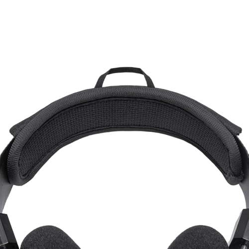 Headband Cushion Cover Compatible with Grado SR60x, SR80x, SR60e, SR80e, SR60i, SR80i, SR60, SR80 Headphones, 6mm Thick Soft Cushion, No Wobble Zipper Slider, with Hanging Loop