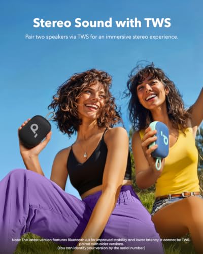 Soundcore Select 4 Go Bluetooth Shower Speaker by Anker, IP67 - color: Black