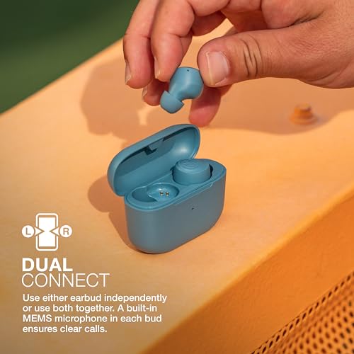 JLab Go Air Pop True Wireless Bluetooth Earbuds + Charging Case, Slate, Dual Connect, IPX4 Sweat Resistance, Bluetooth 5.1 Connection, 3 EQ Sound Settings Signature, Balanced, Bass Boost - color: Slate