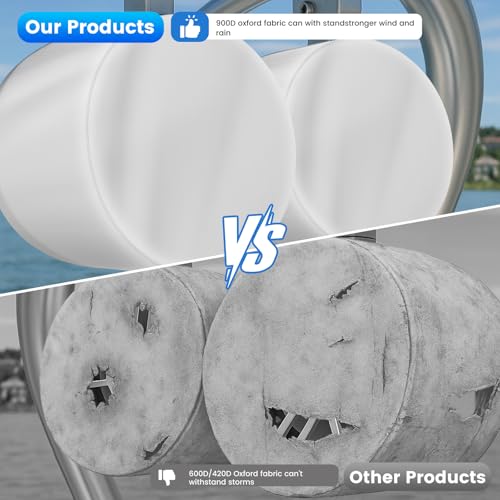 2 Pack Boat Speaker Covers, 900D Waterproof Wakeboard Tower Speaker Cover | Marine Grade UV Resistant Polyester Fabric, 8" H x 8" W x 9" D, Gray - color: Gray, size: S:8" H x 8" W x 9" D