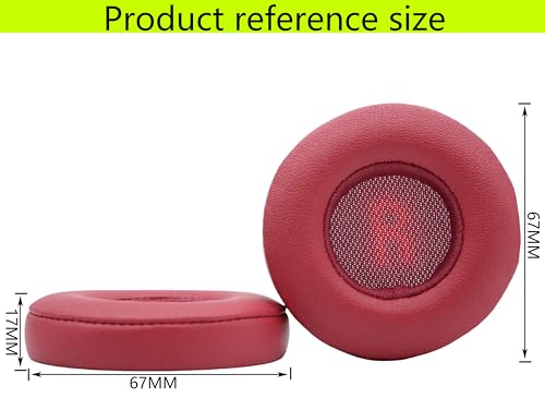 Replacement Ear Pads are Compatible with JBL E35 E45bt E45 Wireless Headphones. Made of Soft Protein Leather and Memory Foam, Replacement Ear Pads for Repair Accessories (red) - color: red