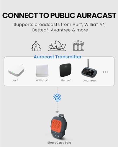 Avantree HomeBuddy - Auracast Clip-On Speaker, Red | Compact Bluetooth LE Audio speaker with Auracast sharing, hands-free. - color: Red, style: Single Wearable Clip-on Speaker