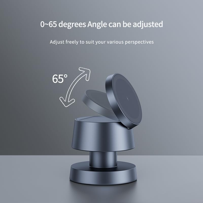 3 in 1 Wireless Charging Station for Apple, Magnetic Charger Stand 15W Fast Mag-Safe Charger Stand for iPhone 16 15 14 13 12 for Apple Watch Adjustable Angle with Night-Lamp