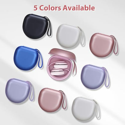 Headphone Case Compatible with JBL/Beats/BERIBES/Jlab/Picun/TOZO/KVIDIO/Soundcore Anker/Skullcandy Noise Cancelling Over-Ear Headphones, Pearl Pink - color: Pearl Pink