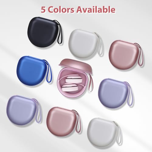 Headphone Case Compatible with JBL/Beats/BERIBES/Jlab/Picun/TOZO/KVIDIO/Soundcore Anker/Skullcandy Noise Cancelling Over-Ear Headphones, Pearl Pink - color: Pearl Pink