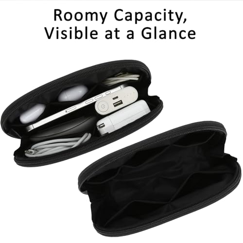 E-Tree Small Tech Pouch (7.8" x 5"),Travel Electronics Organizer Case