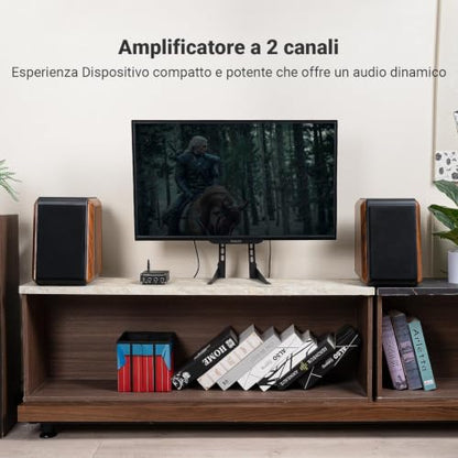 Fosi Audio Box X2 Phono Preamp, Stereo Audio Hi-Fi Preamplifier and BT20A Bluetooth Stereo Amplifier