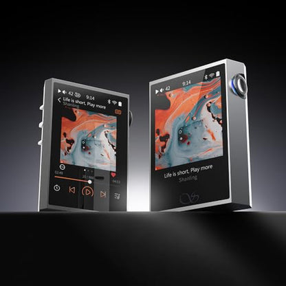 SHANLING M1 Plus Protable Hi-Fi Music Player M1Plus High-Definition Lossless MP3 Player ES9069Q DAC Dual SGM8262 Amplifier PCM768 DSD512 Bluetooth 5.2 LDAC WiFi DLNA Airplay Silver - color: Silver