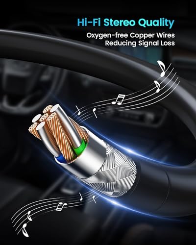 ANDTOBO USB to Aux Audio Adapter, 3.5mm Male to USB Female Adapter for Playing Music with Flash Drive in Car