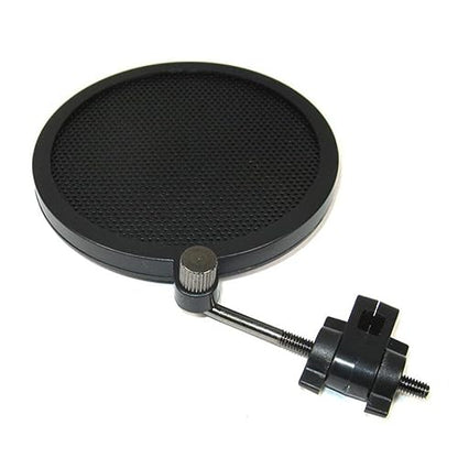 BESTonZON 1pcs Studio Microphone Double-layer Iron Net Windscreen Shield for Small Mics Protects against Plosives Saliva for Recording and Streaming Black