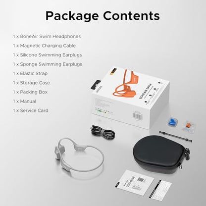 Bone Air Swim Bone Conduction Headphones Open Ear Wireless Waterproof Headphones 64GB IP68 Dual Conduction Headphones 8H Playtime Open Ear Sports Headphones for Cycling Swiming - LGray - color: LGray