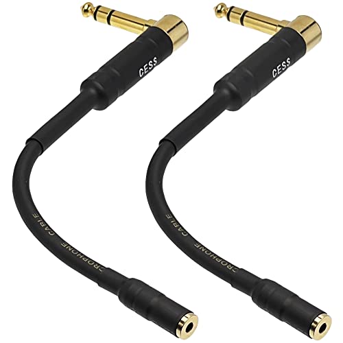 CNCESS 1/4 TRS 6.35mm Male to 3.5mm Female Stereo Headphone Audio Adapter