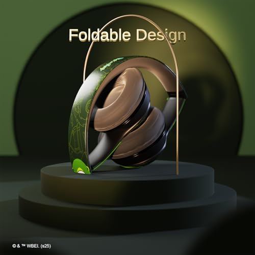 iJoy Rick and Morty Pickle Rick Bluetooth Headphones with Built-in Mic | Officially Licensed Wireless Over-Ear Headphones, Foldable Headset | Rick and Morty Gifts for Men, Women, Teens & All Fans - color: Pickle Rick