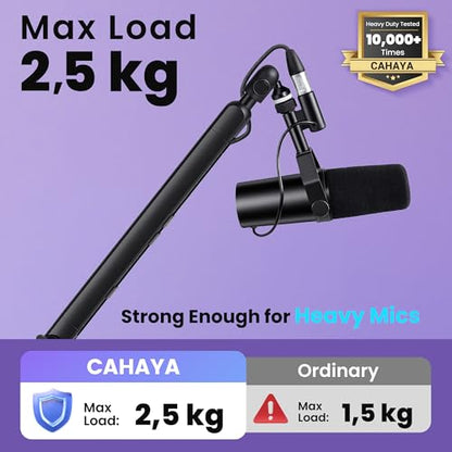 CAHAYA Table Microphone Arm - Podcasting and Streaming Metal Adjustment