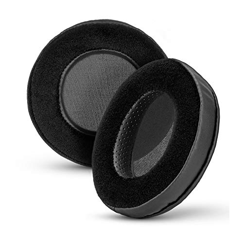 Brainwavz XL Hybrid Memory Foam Earpads for AKG 701 & Many Other Large Over The Ear Headphones - Sennheiser, JBL, Bayerdynamic, HifiMan, ATH, Philips, Fostex, Sony Ear Pads - color: Hybrid (PU/Velour)