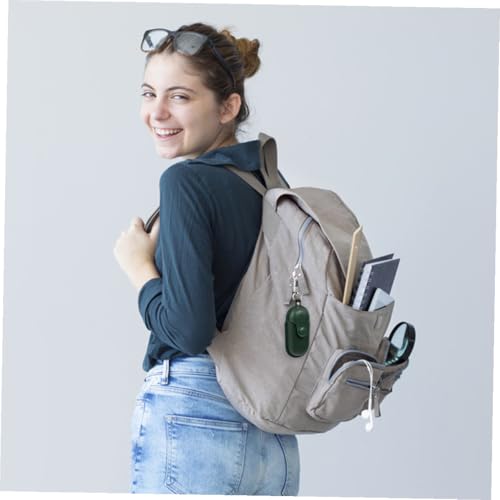 Generic Waterproof Earphone Holder Case for Earbuds 3i, Portable Headset Storage Bag with Scratch-Proof Cover, Anti-Lost Dustproof Protection for Travel and Camping, Dark Green
