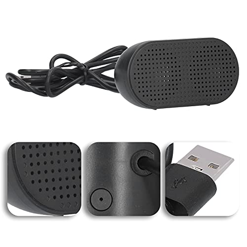 Zerodis USB Computer Speaker, Small PC Sound Bar for Laptop Desktop Computer, Portable Stereo Speaker with USB Power, Plug and Play for Home Office Music Outdoor