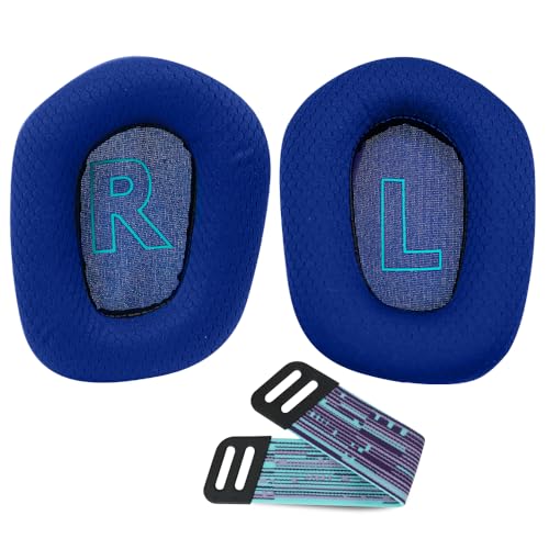 Replacement Earpads for Logitech G733 G535 G335 Lightspeed Wireless Gaming Headset, Ear Pads Cushions with Comfort Noise Isolation Foam (Blue) - color: Blue