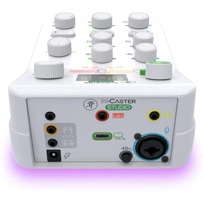 Mackie M-Caster Studio Desktop Live Streaming Mixer- White - color: White, style: Live Streaming Mixer