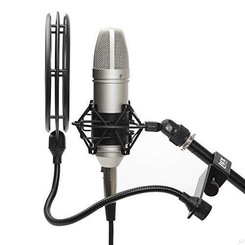 LyxPro MOP-28 Dual Layer Microphone Pop Filter with Flexible Gooseneck