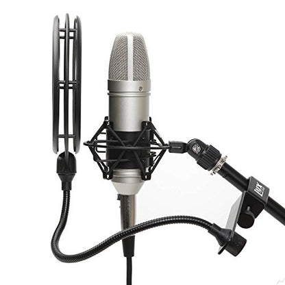 LyxPro MOP-28 Dual Layer Microphone Pop Filter with Flexible Gooseneck