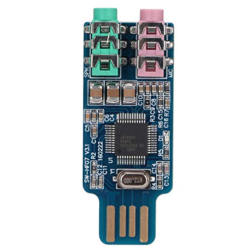 Generic USB Audio Adapter External USB Sound Card CM108 Plug Play No Driver Needed Portable to 3.5mm Audio Converter with 3.5mm Jack for Computer Laptop PC