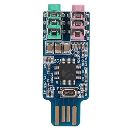 Generic USB Audio Adapter External USB Sound Card CM108 Plug Play No Driver Needed Portable to 3.5mm Audio Converter with 3.5mm Jack for Computer Laptop PC