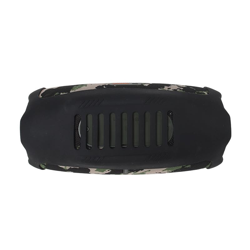Silicone Case Cover for JBL Xtreme 4 Bluetooth Speaker, Soft Travel Carrying Protective Cover Carrying Bag Cover Portable Protective Skin Case (Black) - color: Black