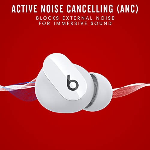 Beats Studio Buds - True Wireless Noise Cancelling Earbuds - Compatible with Apple & Android, Built-in Microphone, IPX4 Rating, Sweat Resistant Earphones, Class 1 Bluetooth Headphones - White - color: White, style: Studio Buds