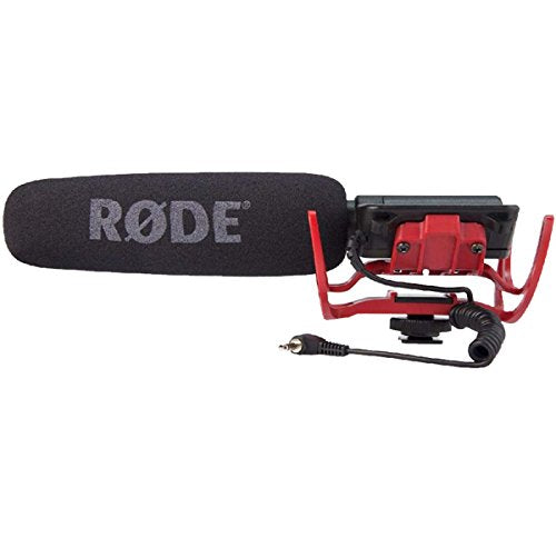Rode VideoMic Camera-Mount Shotgun Microphone with Rycote Lyre Shock Mounting, Black