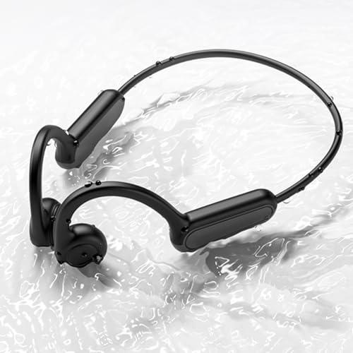 AYI True Bone Conduction Bluetooth Headphones Open Ear Headset Painless Wear Stereo Earphone 11H Playtime Lightweight Stable & Comfortable Sports Headphone for Driving Bicycling Running Skiing-Black - color: B8 Black