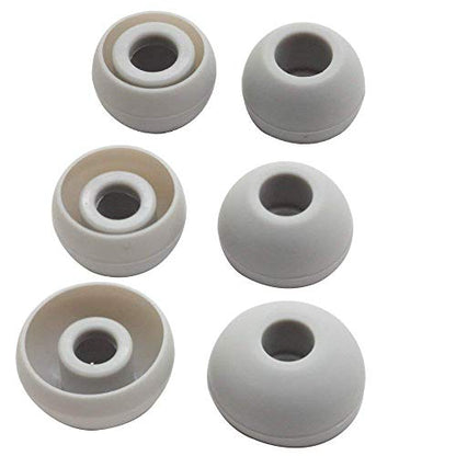 Alitutumao 8pcs Replacement Earbuds Silicone Eartips Compatible with Wireless Powerbeats 3 Powerbeats3 Beats by dr dre Earphones (Grey) - color: Grey