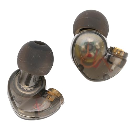 2 Pcs MMCX Interface Replacement Earbud Heads Detachable HiFi Earphone Head with Comfortable Fit for SE215 SE315 SE535(Black) - color: Black