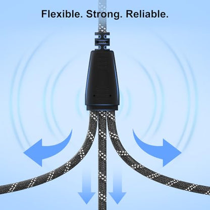 J&D XLR Splitter Cable, Gold Plated 3 Pin XLR 1 Male to 3 Female Adapter, Balanced Microphone Cord for Mixer, AMP, Limiter, Speaker and Recording Equipment, 1.6 Feet - size: 1.6 ft