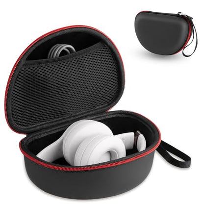 Hard Shell Travel Case Compatible with Beats Studio Pro/Studio3/Solo4/Solo3/ Solo 2 Bluetooth On-Ear Headphones (Black) - color: BLACK