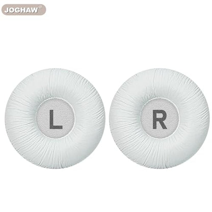 Replacement Ear Pads for JBL Tune 600BTNC/660NC/T600BT/670NC - Protein Leather (Textured PU Leather) with Memory Foam - White - color: White