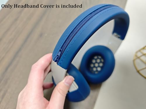 Adhiper Silicone Sweat Headband Cover for Beats Studio Pro & Studio 3 Headphones, Silicone Cover Headphone Cover Accessories for Beats Studio Pro, Studio 3 Headband, Washable & Sweatproof - Blue - color: Blue