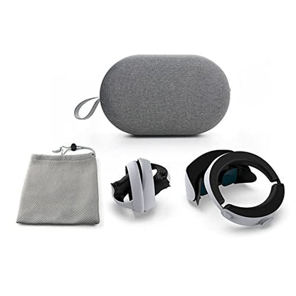 Protective Carrying Case Kit Compatible with PS-VR2, Portable Hard Storage Bag with Lens Covers,Mesh Storage Bag, Cable Tie for Headset and Touch Controllers Accessories
