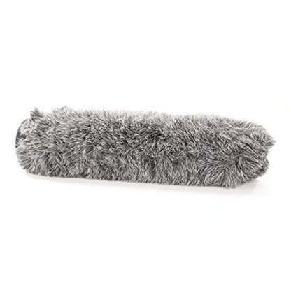 Movo WS-G200 Furry Rigid Windscreen for Microphones 18-23mm in Diameter and up to 8.6" (22cm) Long - Dark Gray - size: 7.8"