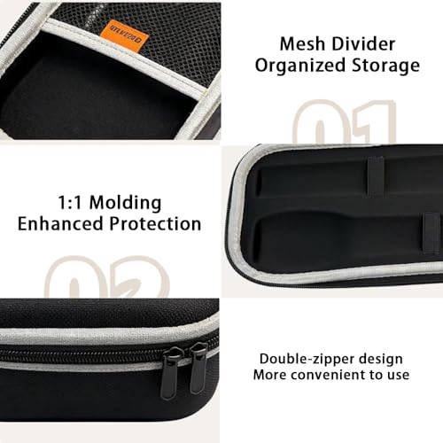 Wireless Microphone Case for JBL Wireless Two Microphone System & PartyBox Wireless Mic, Hard EVA Mic Carrying Case, Dual Mic Bag with EVA Hard Compatible with 10.25-inch Mic - Case Only