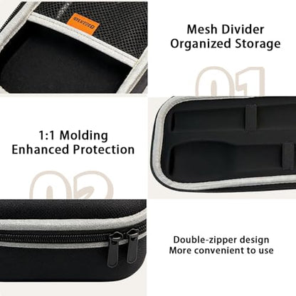 Wireless Microphone Case for JBL Wireless Two Microphone System & PartyBox Wireless Mic, Hard EVA Mic Carrying Case, Dual Mic Bag with EVA Hard Compatible with 10.25-inch Mic - Case Only