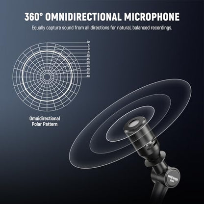 NEEWER 3.5mm TRS Omnidirectional Mini Microphone for DSLR Camera Recorder Vlog Podcast Interview, Compatible with Rode Wireless GO II DJI Mic CM28 CM31 Transmitter, CM4 - style: CM4 Mic