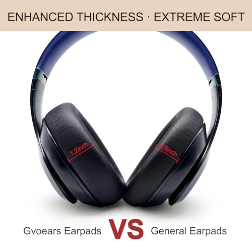Ear Pads Replacement for Studio Pro - GVOEARS Ear Cushions for Beats Studio Pro Wireless Over Ear Headphones, Protein Leather Strong Adhesive (Navy Blue) - color: Navy Blue