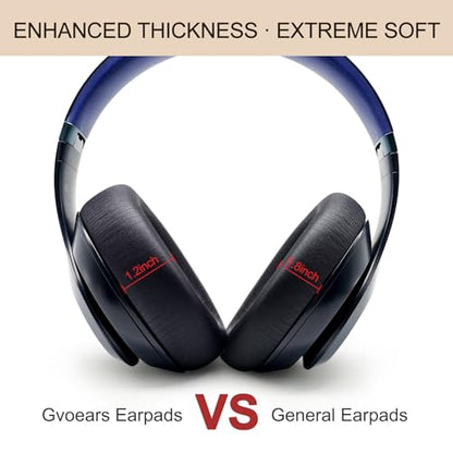Ear Pads Replacement for Studio Pro - GVOEARS Ear Cushions for Beats Studio Pro Wireless Over Ear Headphones, Protein Leather Strong Adhesive (Navy Blue) - color: Navy Blue